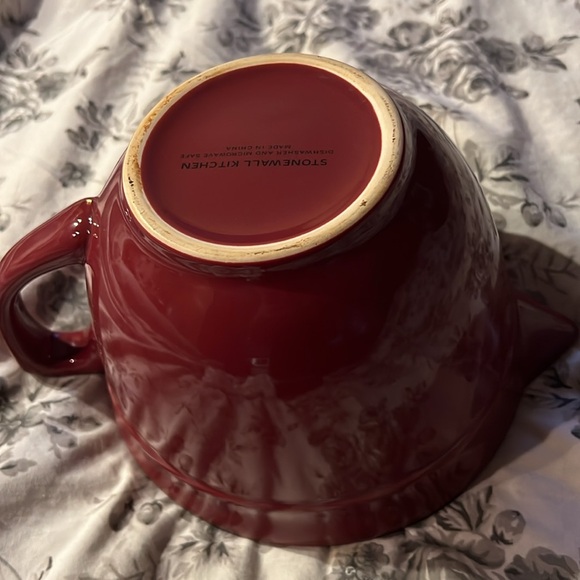Stonewall Kitchen maroon bowl pitcher - Picture 7 of 9